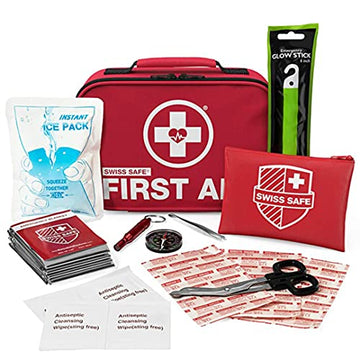 Swiss Safe 2-in-1 First Aid Kit (120 Piece) + Bonus 32-Piece Mini Kit Swiss Safe uk supplements