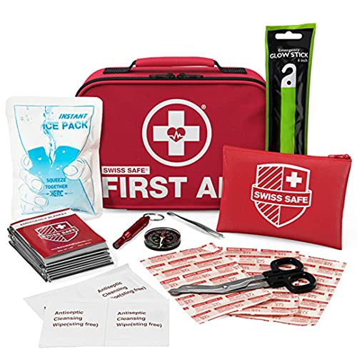 Swiss Safe 2-in-1 First Aid Kit (120 Piece) + Bonus 32-Piece Mini Kit Swiss Safe uk supplements