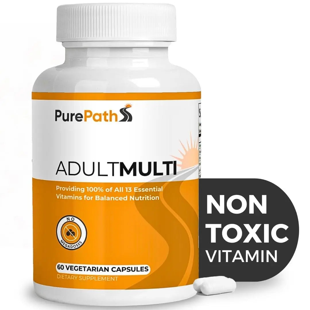 PurePath Non-Toxic Adult Multivitamin - 13 Vitamins - 100% RDA - No Harmful Megadoses - with B6 & B12 PurePath uk supplements