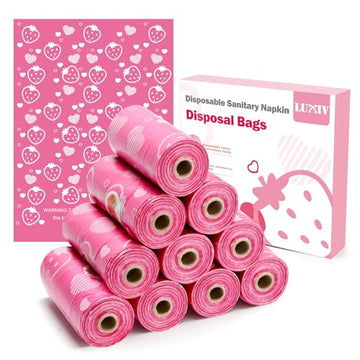 150Pcs Sanitary Napkin Disposal Bags, Luxiv Pink Disposable Sanitary Bag Personal Care Disposal Bags Luxiv uk supplements