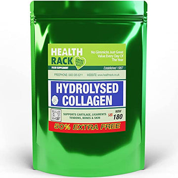 Collagen Supplements 1000mg with Vitamin C 180 Tablets - GMO Free - Hair Skin Nails HealthRack uk supplements