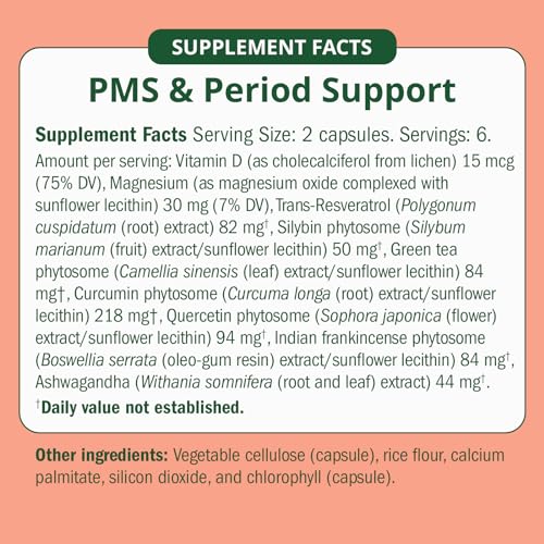 PMS & Period Relief - Menstrual Cramp Relief: No More Period Cramps, Mood Swings, or Bloating Semaine uk supplements