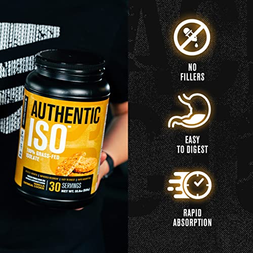 Authentic ISO Grass Fed Whey Protein Isolate Powder - Low Carb, Non-GMO Muscle Jacked Factory uk supplements