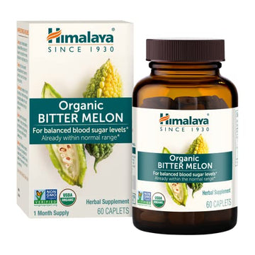 Himalaya Organic Bitter Melon for Glucose Metabolism, 660 mg, 60 Caplets, 1 Month Supply Himalaya uk supplements