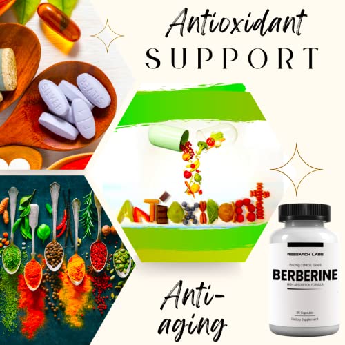 Research Labs 2 Fer 1 Ad - 1500mg Clinical Grade Berberine High Absorption Formula Research Labs uk supplements