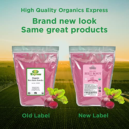 HQOExpress Organic Beetroot Powder - Organic Superfood - Nitric Oxide Booster - Non HQO HIGH QUALITY ORGANICS uk supplements