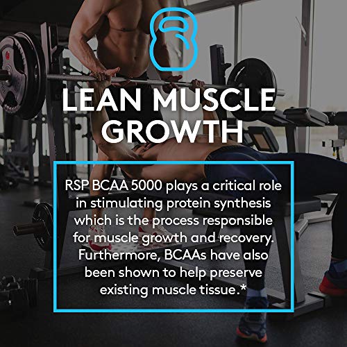 RSP BCAA 5000 (30 Serv), Premium BCAA Capsules for Post Workout Muscle Recovery RSP NUTRITION uk supplements