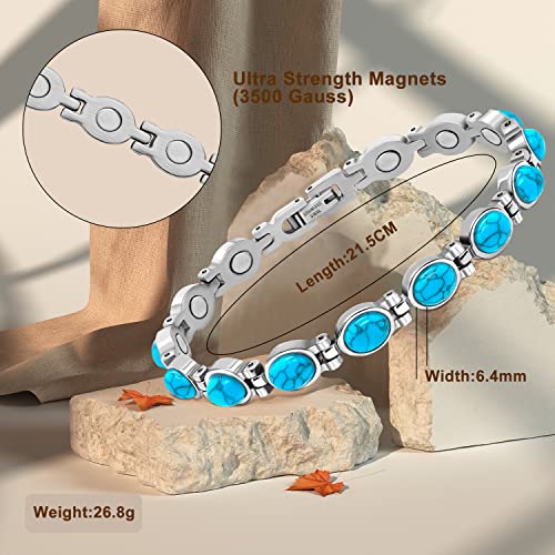 JEROOT Magnetic Bracelets for Women, Magnetic Bracelets with 3500 Gauss Exquisite JEROOT uk supplements