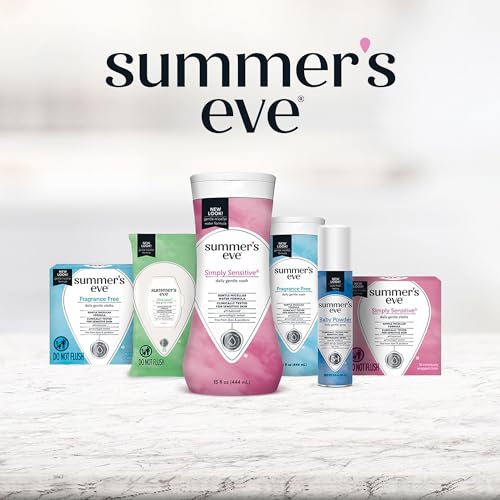 Summer's Eve Fragrance Free Gentle Daily Feminine Wipes, Removes Odor, pH balanced, 32 Count, 4 Pack Summer's Eve uk supplements