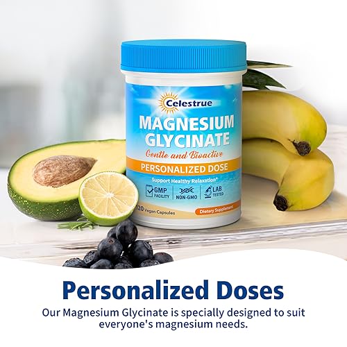 Celestrue Magnesium Glycinate, Fully-Chelated, Optimal Absorption, Gentle on The Stomach Celestrue uk supplements