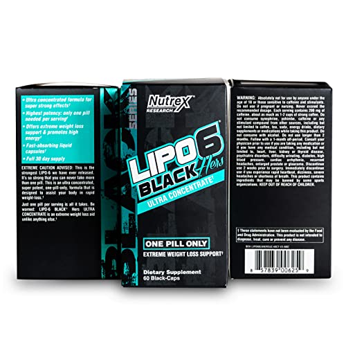 Nutrex Research Lipo-6 Black Hers Ultra Concentrate | Weight Loss Pills for Women | Fat Burner Nutrex Research uk supplements