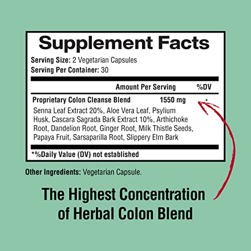 Happi Mi Nutrition Colon Cleanse, Colon Detox, All Natural Herbal Formula, Support Healthy Happi Mi Nutrition uk supplements