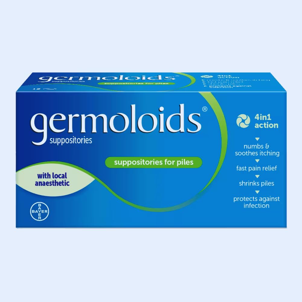 Germoloids Suppositories x 12 Germoloids uk supplements