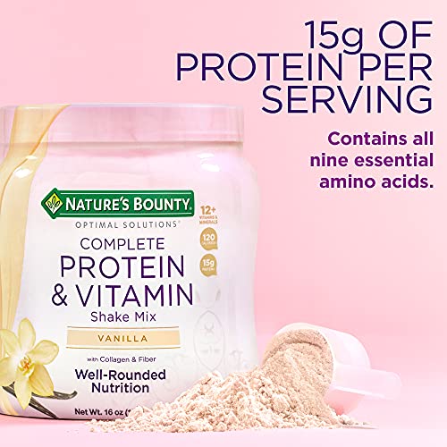 Nature's Bounty Complete Protein & Vitamin Shake Mix with Collagen & Fiber, Contains Vitamin C Nature's Bounty uk supplements