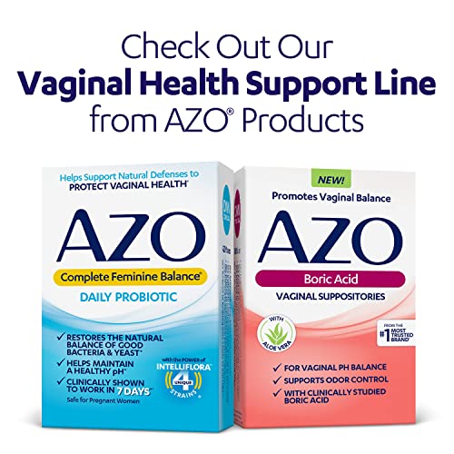 AZO Yeast Plus Dual Relief Tablets, Yeast Infection and Vaginal Symptom Relief, Relieves Itching & Burning AZO uk supplements