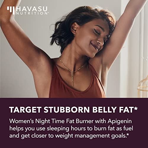 Night Time Fat Burner for Women | Weight Loss and Sleep Support Blend With Apigenin HAVASU NUTRITION uk supplements