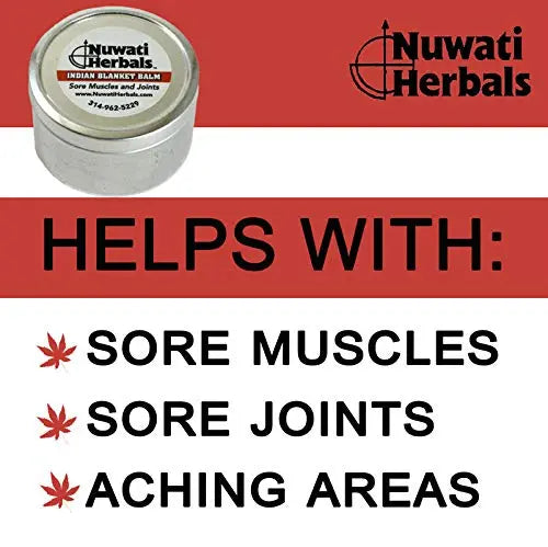 Healing Balm Massage for Sore Muscles and Joints – Nuwati Herbals Indian Blanket Balm – Sweet Smelling Warmth with Cinnamon, Cloves, Camphor, Menthol, 4 Ounces Nuwati Herbals uk supplements