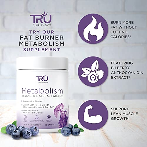 TRU Metabolism, Advanced Fat Loss, Fight Cravings, Boost Mood, No Jitters or Crash TRU Supplements uk supplements
