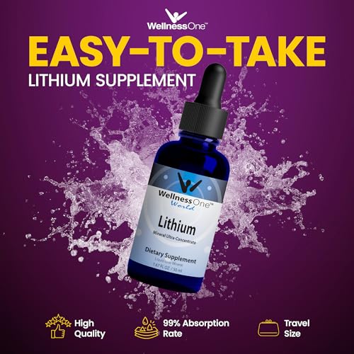 WellnessOne Liquid Lithium Supplements - Ionic Lithium Supplement Liquid WellnessOne uk supplements