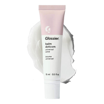 Glossier Balm Dotcom Hydrating Lip Balm - Universal Salve, Up to 12Hr Moisture - Lanolin, Beeswax & Castor Oil for Dry Lips, Cuticles & Skin - Original, Clear Fragrance-Free, 15ml Glossier uk supplements