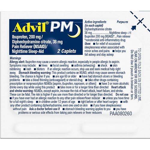 Advil Liqui-Gels Pain Reliever and Fever Reducer, Pain Medicine for Adults with Ibuprofen 200mg for Headache, Backache, Menstrual Pain and Joint Pain Relief - 200 Capsules, Advil PM Ibuprofen - 2 Ct Advil uk supplements