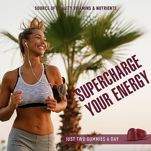 Beet Root Gummies with CoQ10, Energy, and Circulation Support, Pre Workout Nitric Oxide MDA Supplements uk supplements