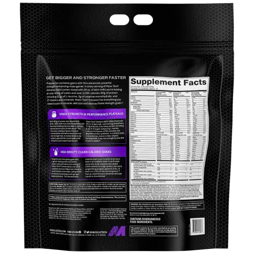 MuscleTech Mass Gainer Protein Powder, Mass-Tech Extreme 2000, Muscle Builder MuscleTech uk supplements