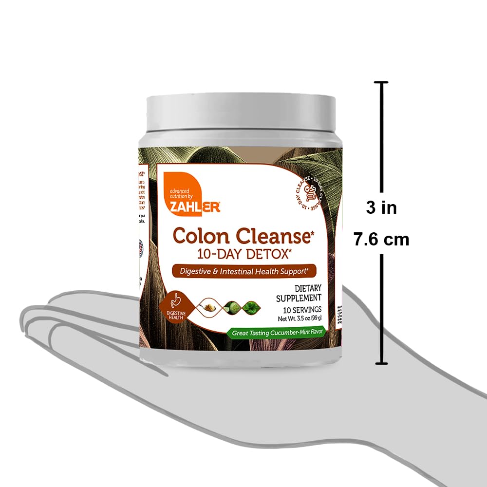 Zahler Colon Cleanse, 10 Day Detox and Gut Health Support, Intestinal Cleanse Supplement Zahler uk supplements