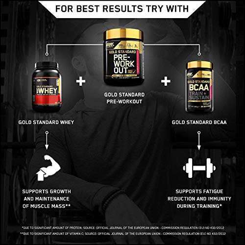 Optimum Nutrition Gold Standard Pre Workout Watermelon Flavoured Powder, 330g Optimum Nutrition uk supplements