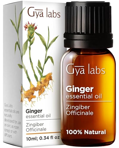 Gya Labs Ginger Oil for Comfort - Natural Ginger Essential Oil for Massage Oil - Ginger Oil Gya Labs uk supplements