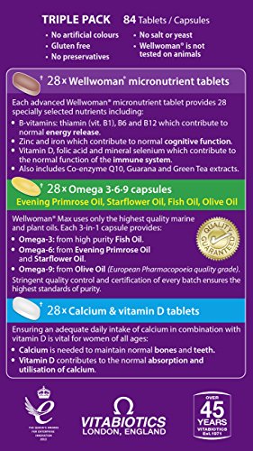 Vitabiotics Wellwoman Max, 84 Capsules Vitabiotics uk supplements
