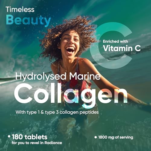 Hydrolysed Marine Collagen Tablets 1800mg - Collagen Supplements for Skin, Hair, and Slumber- for Men & Women WeightWorld uk supplements