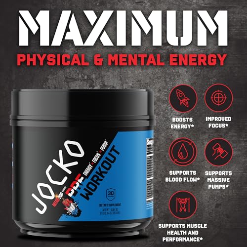 JOCKO FUEL Ultimate Pre Workout Powder - Pre-Workout Energy Powder Drink for Men JOCKO FUEL uk supplements