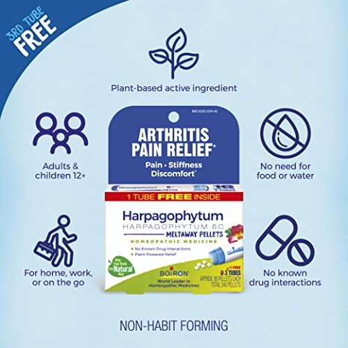 Boiron Harpagophytum 6C Homeopathic Medicine for Arthritis Pain Relief, Pain, Stiffness, Discomfort Boiron uk supplements