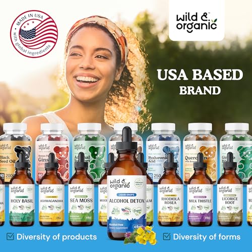Wild & Organic Alcohol Detox Supplement - Liver Cleance & Repair Formula - Anti Alcohol Wild & Organic uk supplements