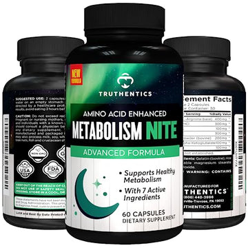 TRUTHENTICS Night Metabolism Booster for Men & Women - Night Time Fat Burner TRUTHENTICS uk supplements