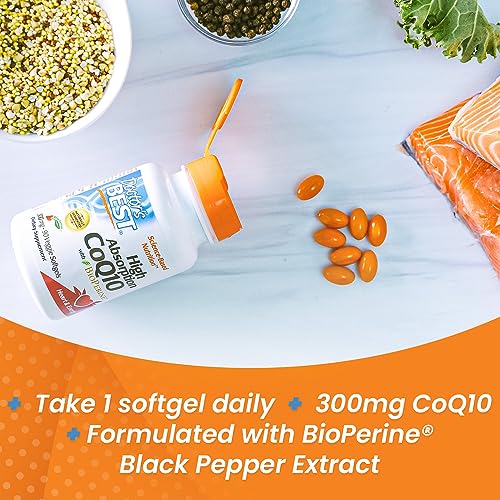 Doctor's Best High Absorption CoQ10 with BioPerine, Heart Health & Energy Production Doctor's BEST uk supplements