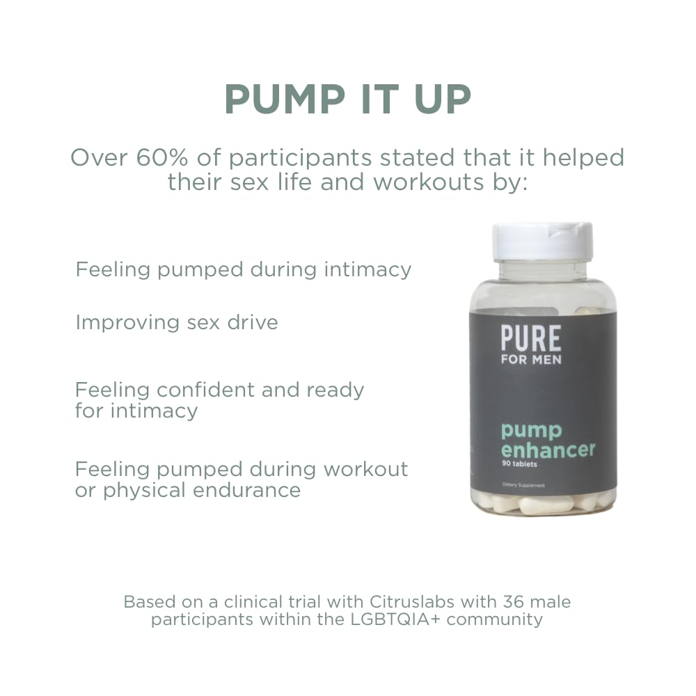 Pure for Men Pump Enhancer | Pre Workout Supplement for Muscle Pump, Stamina Pure for Men uk supplements