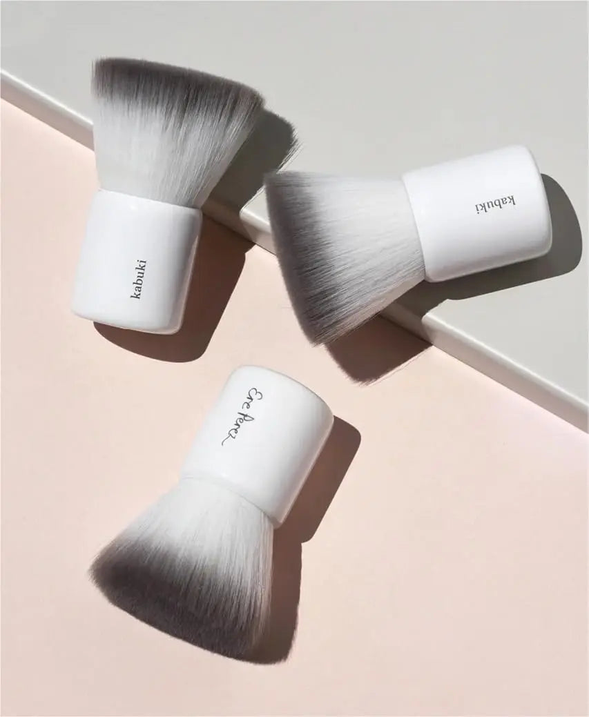 Ere Perez - Natural Eco Vegan Kabuki Makeup Brush | Multipurpose For Powder + Cream | Vegan Nylon Bristles, Cruelty-Free, Clean Beauty Ere Perez uk supplements