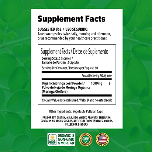 PURA VIDA Moringa Capsules Single Origin Moringa Powder Organic. Moringa Leaf PURA VIDA MORINGA uk supplements