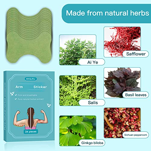 BXQJRJ Effective 24Pcs/Box Mugwort Patch - Natural Herbal Patch for Arm and Leg Natural BXQJRJ uk supplements
