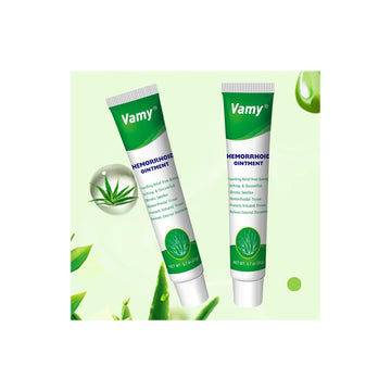 vamy Hemorrhoid Ointment (2 x 20g Tubes), 40g - Maximum Strength Formula for Hemorrhoidal Fast Relief, Soothes Itching, Burning & Discomfort vamy uk supplements
