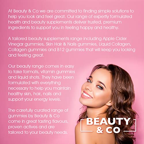 Beauty & Co Collagen Gummies by - 120 Marine Collagen Gummies with Biotin, Vitamin C & Selenium (120) Beauty & Co uk supplements