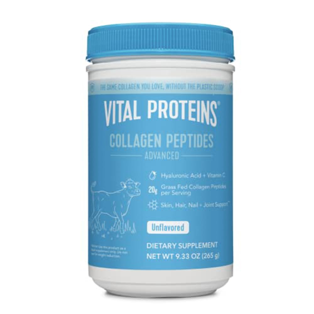 Vital Proteins Collagen Peptides Powder, 9.33 oz Unflavored + 14 oz Unsweetened Plant Vital Proteins uk supplements