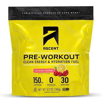 Ascent Pre Workout Powder - Preworkout for Men & Women with No Artificial Ingredients Ascent uk supplements