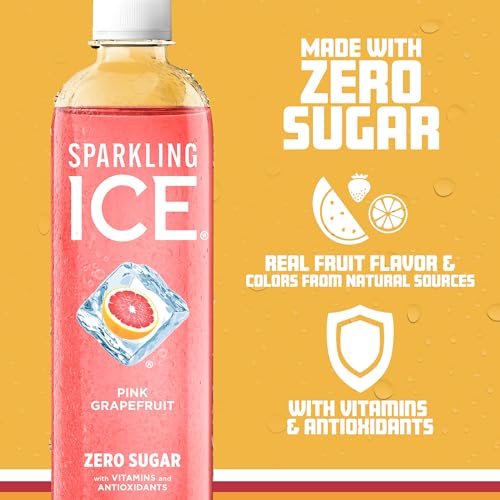 Sparkling Ice, Pink Grapefruit Sparkling Water, Zero Sugar Flavored Water, with Antioxidants Sparkling ICE uk supplements