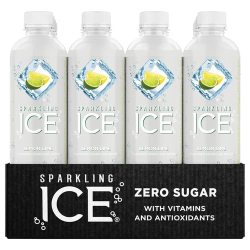 Sparkling Ice, Lemon Lime Sparkling Water, Zero Sugar Flavored Water, with Vitamins Sparkling ICE uk supplements