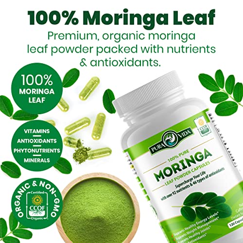 PURA VIDA Moringa Capsules Single Origin Moringa Powder Organic. Moringa Leaf PURA VIDA MORINGA uk supplements
